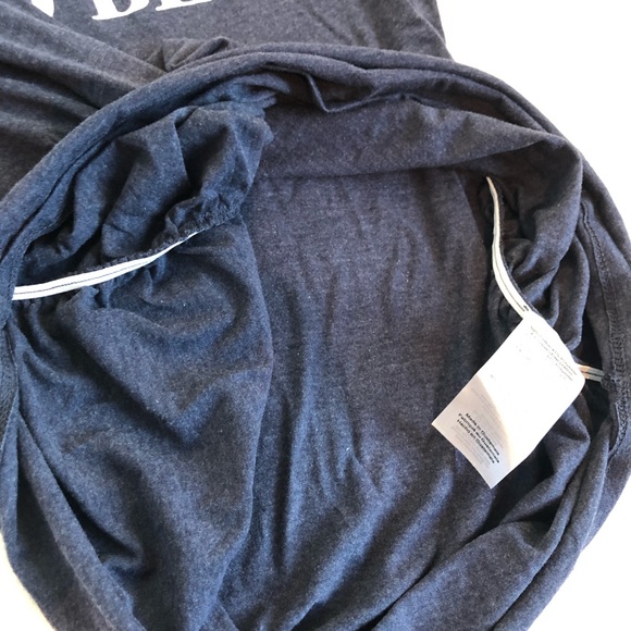 Motherhood Maternity Blue Spell Out Mama To Be Graphic Ruched Tee, size Medium - Picture 12 of 16